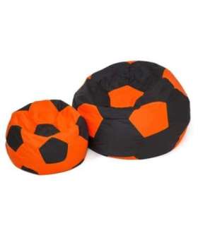 Sako bag pouf Ball black-orange L 80 cm