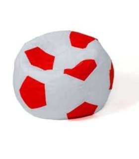 Sako bag pouf Ball white-red L 80 cm
