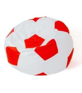 Sako bag pouf Ball white-red XL 120 cm