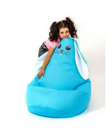 Sako bag pouf Rabbit blue XL 130 x 90 cm