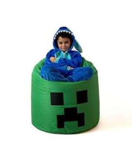 Sako bag pouffe Minecraft green XXL 110 x 90 cm