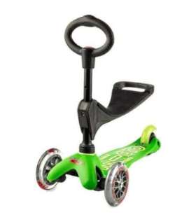 Micro three-wheeled scooter/rider Mini 3in1 Deluxe Green