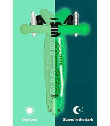 Mini Micro Deluxe Glow LED Plus Icy Lime scooter