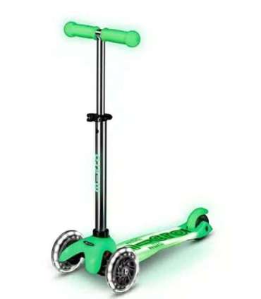 Mini Micro Deluxe Glow LED Plus Icy Lime scooter