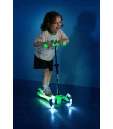 Mini Micro Deluxe Glow LED Plus Icy Lime scooter