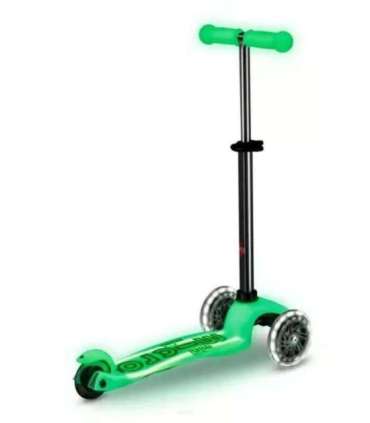 Mini Micro Deluxe Glow LED Plus Icy Lime scooter