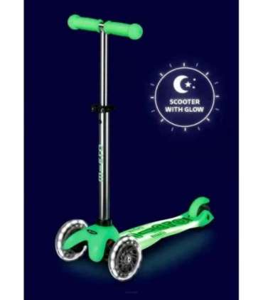 Mini Micro Deluxe Glow LED Plus Icy Lime scooter