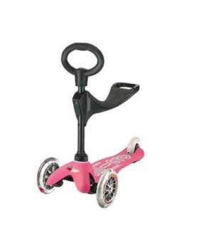 Micro three-wheeled scooter/rider Mini 3in1 Deluxe Pink