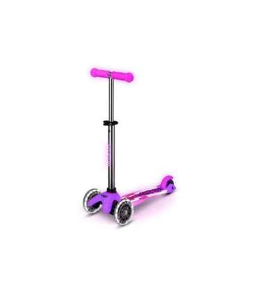 Mini Micro Deluxe Glow LED Plus Frosty Pink scooter