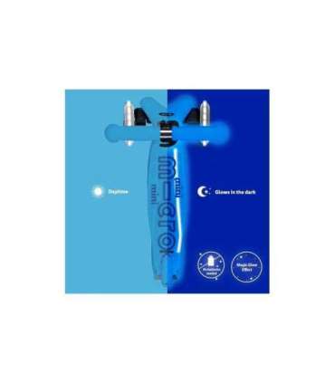 Mini Micro Deluxe Glow LED Plus Glacier Aqua scooter