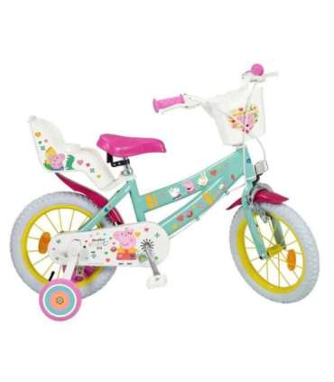 Children's bicycle 14" Peppa Pig green 1498 TOIMSA