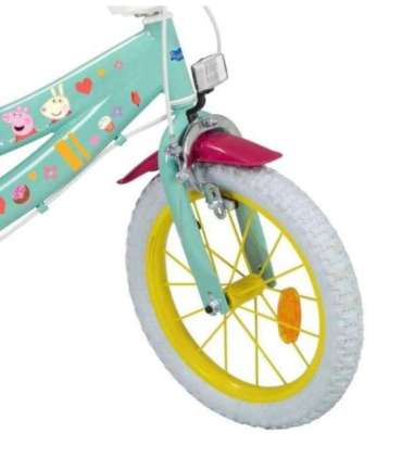 Children's bicycle 14" Peppa Pig green 1498 TOIMSA