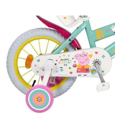 Children's bicycle 14" Peppa Pig green 1498 TOIMSA
