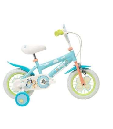 TOIMSA children's bicycle Bluey 12” Blue and lime blue