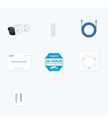 Reolink P320 - 5MP PoE IP Outdoor Security Camera with Person/Vehicle Detection Supports up to 256GB microSD Card.