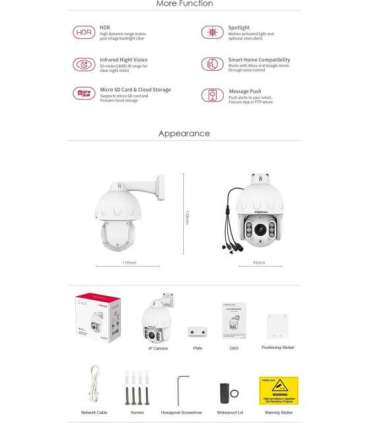 Foscam SD8EP 8MP White Camera