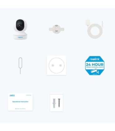 Reolink E Series E320 - 3MP Indoor Security Camera, Pan & Tilt, Person/Pet Detection, Easy Setup, 2.4 GHz Wi-Fi