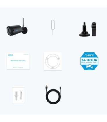 Reolink Argus Series B320-B - 3MP Outdoor Battery-Powered Security Camera with Person/Vehicle Detection, Two-Way Audio