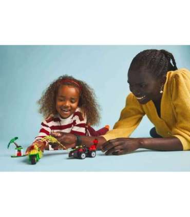 LEGO MARVEL 11198 Spin and Electro Dinosaur Vehicle Chase