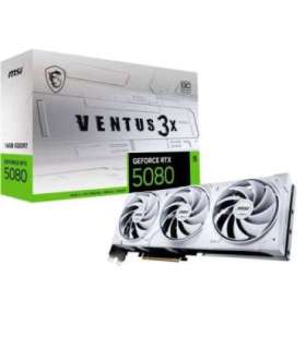 MSI VENTUS GEFORCE RTX 5080 16G 3X OC WHITE graphics card NVIDIA 16 GB GDDR7