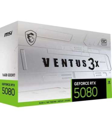 MSI VENTUS GEFORCE RTX 5080 16G 3X OC WHITE graphics card NVIDIA 16 GB GDDR7