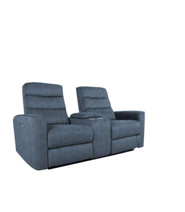 Diivan GASTON 2-kohaline elektriline recliner 182x85xH104cm, sinine
