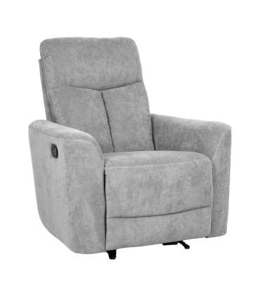 Tugitool GEMMA manuaalne recliner 89x98xH106cm, helehall