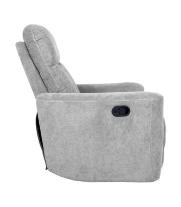 Tugitool GEMMA manuaalne recliner 89x98xH106cm, helehall
