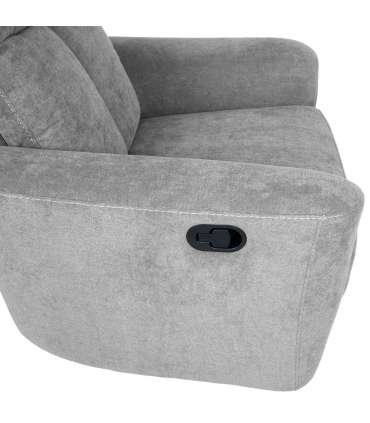 Tugitool GEMMA manuaalne recliner 89x98xH106cm, helehall