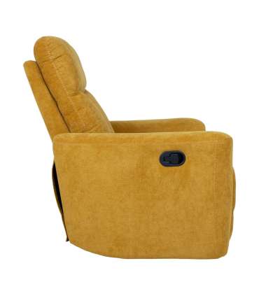 Tugitool GEMMA manuaalne recliner 89x98xH106cm, tumekollane