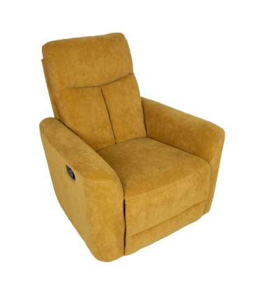 Tugitool GEMMA manuaalne recliner 89x98xH106cm, tumekollane