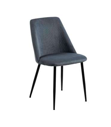 Tool INES hall/must, 49,2x57,5xH84cm, metalljalad