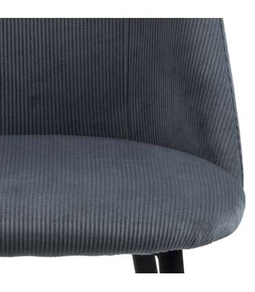 Tool INES hall/must, 49,2x57,5xH84cm, metalljalad