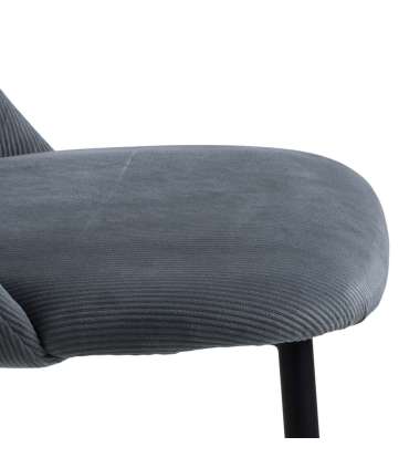 Tool INES hall/must, 49,2x57,5xH84cm, metalljalad