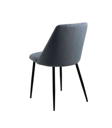 Tool INES hall/must, 49,2x57,5xH84cm, metalljalad