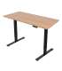 Töölaud ERGO FIT 1-motoriga 120x68xH71,5-116cm, tamm/must