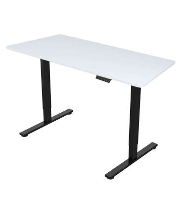Töölaud ERGO FIT 1-motoriga 120x68xH71,5-116cm, valge/must