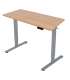 Töölaud ERGO FIT 1-motoriga 120x68xH71,5-116cm, tamm/hõbehall