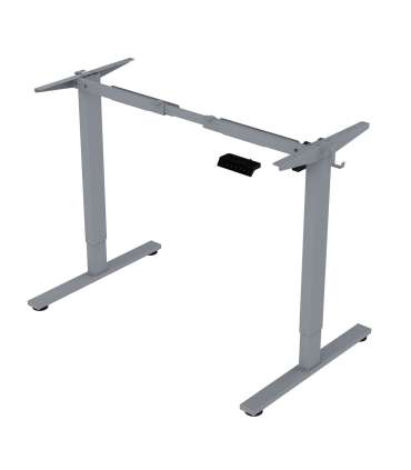 Töölaud ERGO FIT 1-motoriga 120x68xH71,5-116cm, tamm/hõbehall