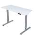 Töölaud ERGO FIT 1-motoriga 120x68xH71,5-116cm, valge/hõbehall