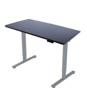 Töölaud ERGO FIT 1-motoriga 120x68xH71,5-116cm, must/hõbehall