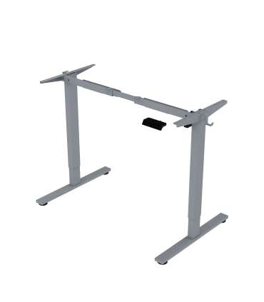 Töölaud ERGO FIT 1-motoriga 120x68xH71,5-116cm, must/hõbehall