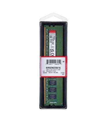 Kingston Technology ValueRAM KVR32N22D8/16 memory module 16 GB 1 x 16 GB DDR4 3200 MHz