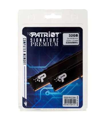 Patriot Memory Signature Premium PSP432G3200KH1 memory module 32 GB 2 x 16 GB DDR4 3200 MHz