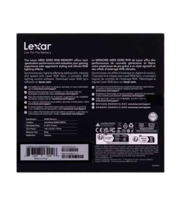 Lexar ARES RGB memory module 32 GB 2 x 16 GB DDR5 6000 MHz
