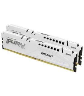 Kingston Technology FURY Beast 32GB 5200MT/s DDR5 CL40 DIMM (Kit of 2) White XMP