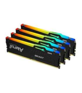 Kingston Technology FURY Beast 128GB 5200MT/s DDR5 CL40 DIMM (Kit of 4) RGB XMP