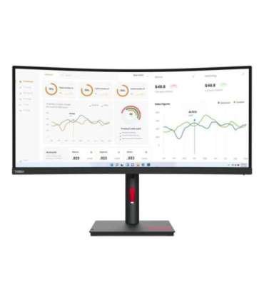 Lenovo ThinkVision T34w-30 LED display 86.4 cm (34") 3440 x 1440 pixels Wide Quad HD Black