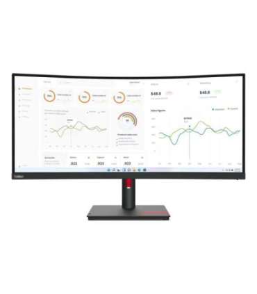 Lenovo ThinkVision T34w-30 LED display 86.4 cm (34") 3440 x 1440 pixels Wide Quad HD Black