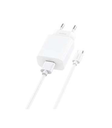 Fast charger Foneng 1x USB EU28 QC 3.0+ USB Type C cable